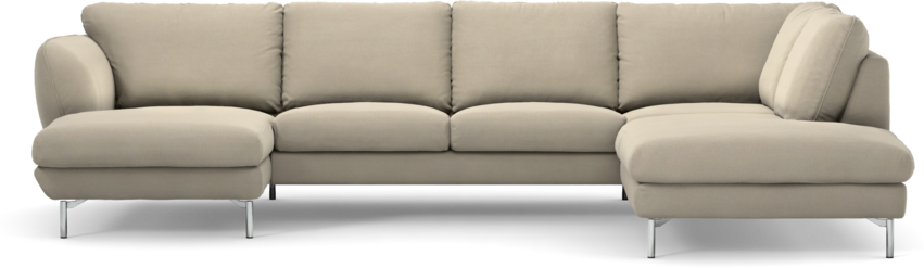 Madison Lux - 2-sits soffa med schäslong vänster och divan höger - Beige
