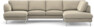 Madison Lux - 2-sits soffa med schäslong vänster och divan höger - Beige