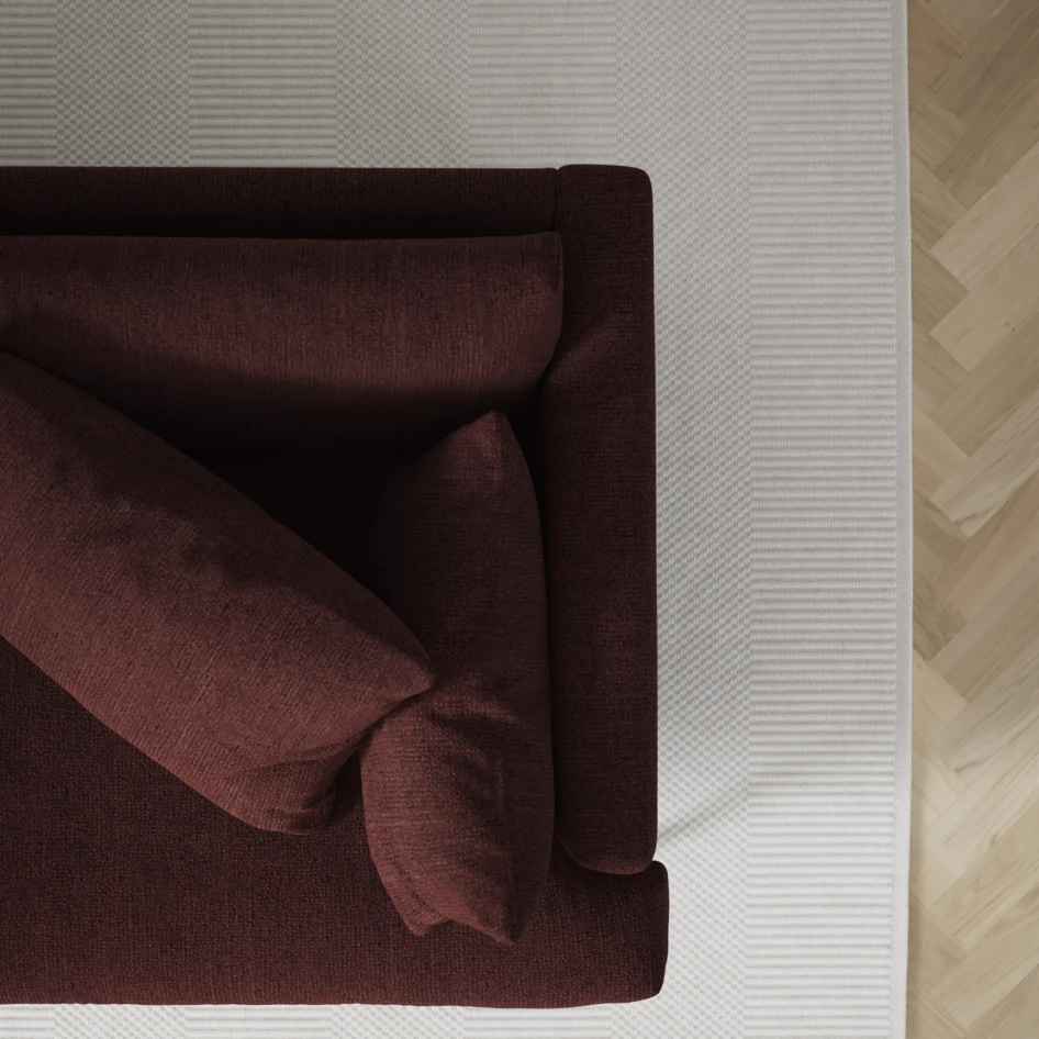 Harper - 4-sits med schäslong XL höger - Röd