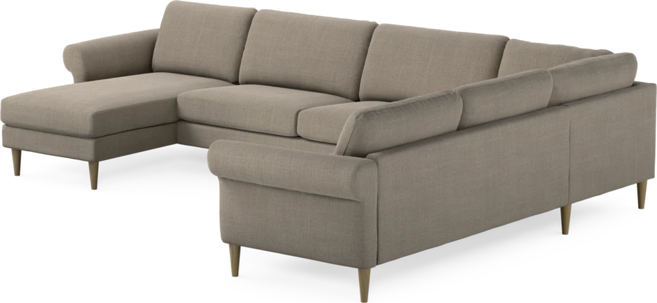 Bridge - Hörnsoffa, 3+2-sits med schäslong vänster - Beige