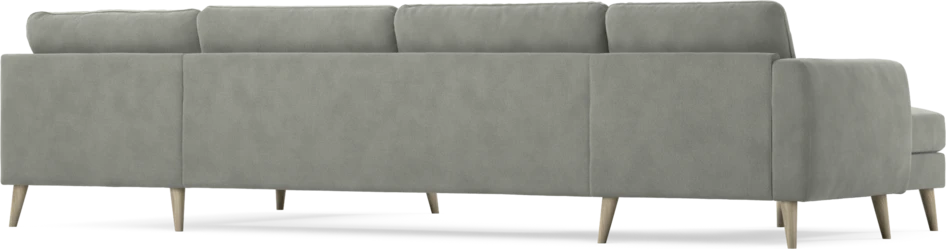 Bridge - 3-sits soffa med schäslong vänster och divan höger - Grå