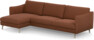 Madison Lux - 3-sits soffa med schäslong vänster - Röd