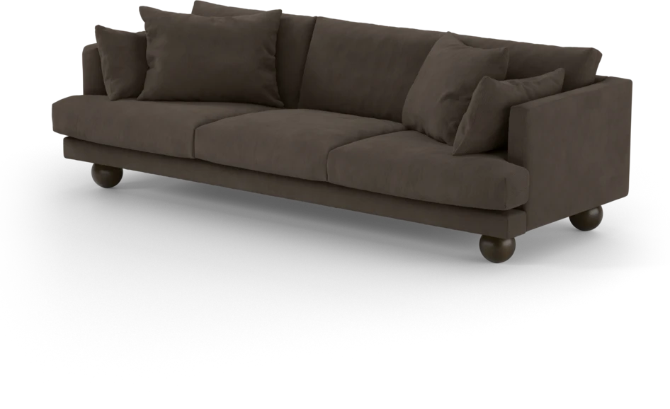 Harper - 4-sits soffa - Brun