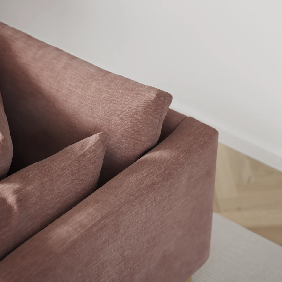Harper - 3-sits soffa - Rosa