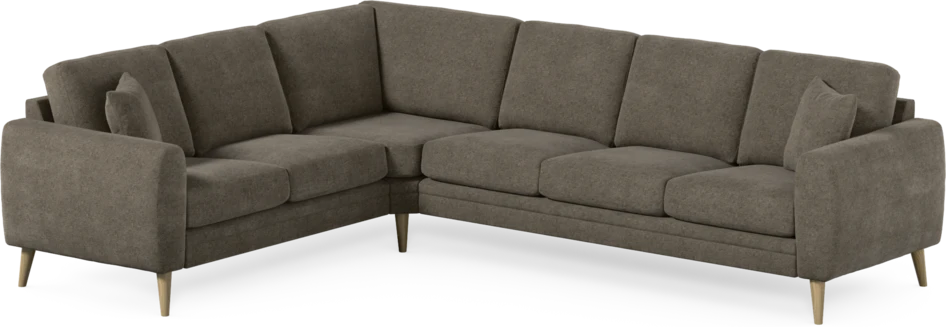 Eden - Hörnsoffa, 2+3-sits - Brun