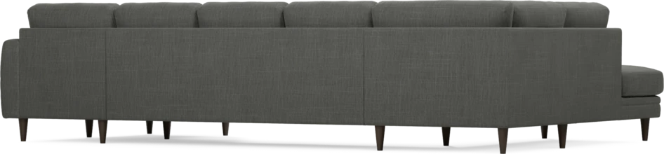 Eden - 3-sits soffa med divan vänster och schäslong höger - Grå