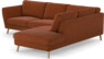 Madison - 2-sits soffa med divan höger - Röd