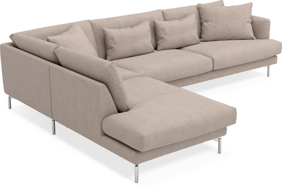 Harper - 3-sits soffa med divan vänster - Beige