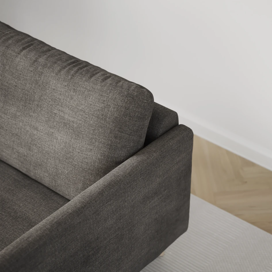 Madison Lux - 2-sits soffa med divan vänster och schäslong höger - Grå