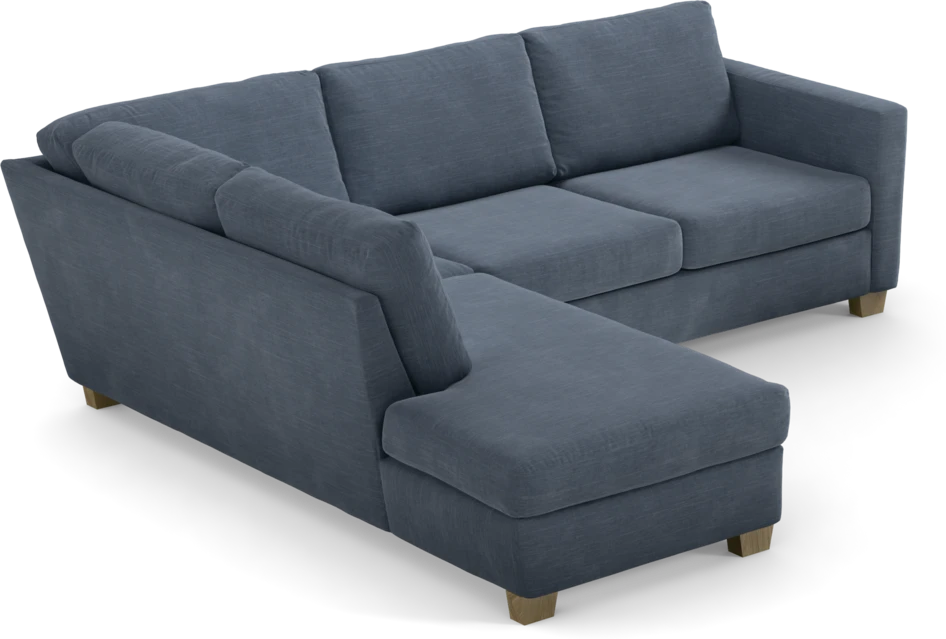 Friday - 2,5-sits soffa med divan vänster - Blå