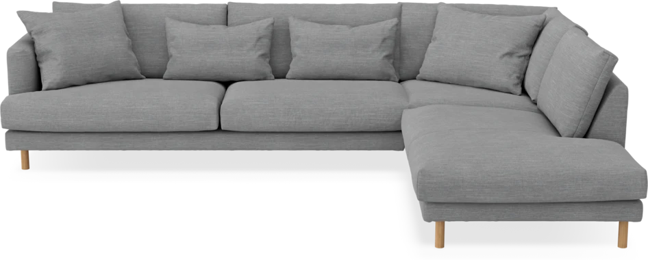 Harper - 3-sits soffa med divan höger - Grå