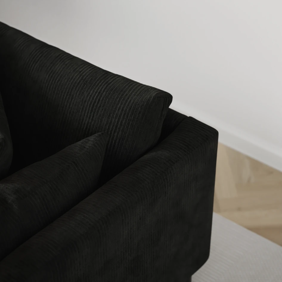 Harper - 3-sits soffa med divan höger - Grå