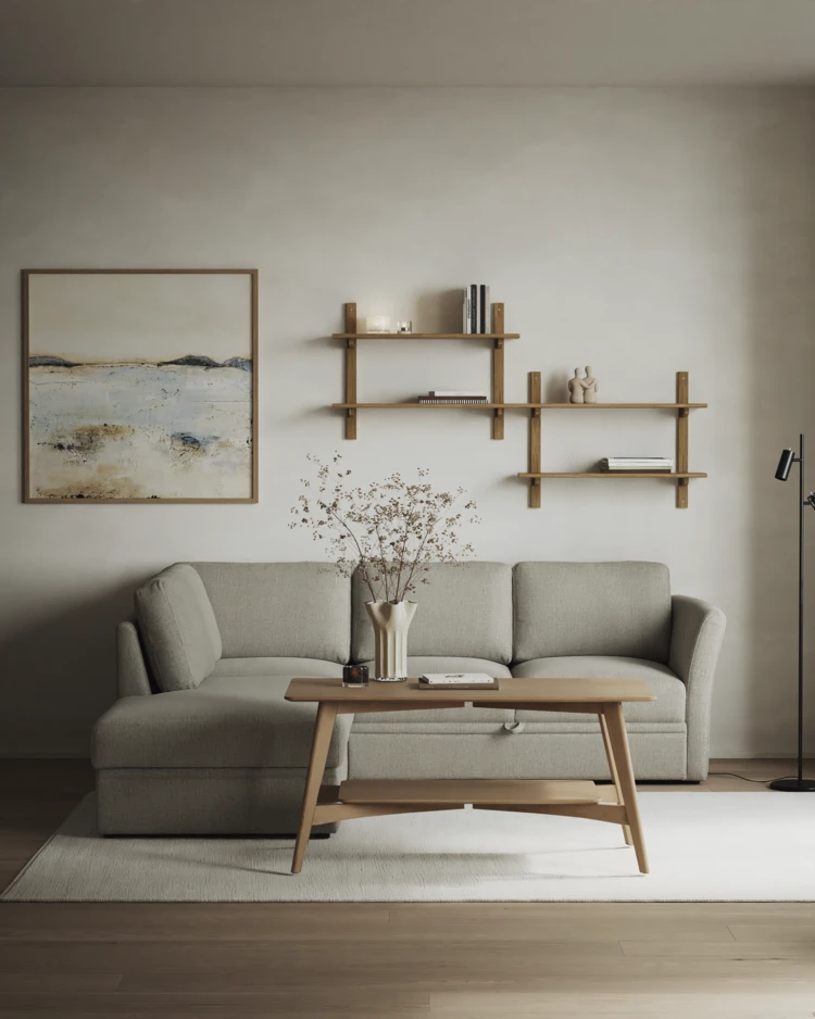 Öland - Bäddsoffa med divan vänster - inspiration