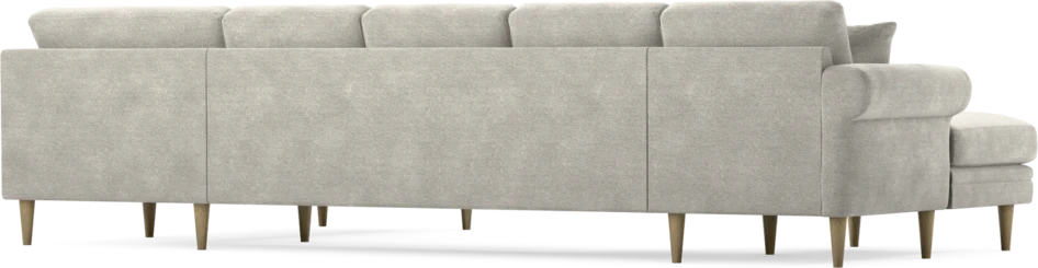 Eden - 3-sits soffa med schäslong vänster och divan höger - Grå