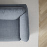 Madison Lux - 3-sits soffa med divan höger - Blå