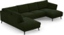 Madison Lux - 2-sits soffa med divan vänster och schäslong höger - Grön