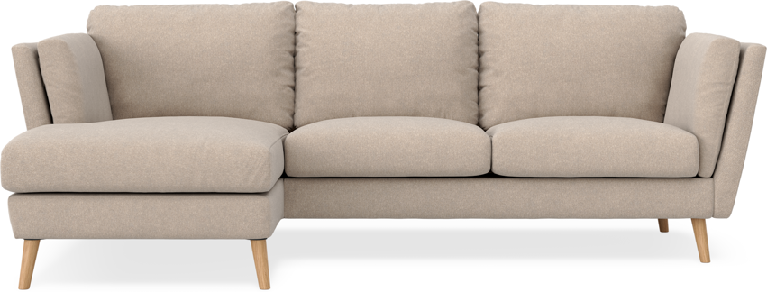 Madison - 2-sits soffa med schäslong vänster - Beige