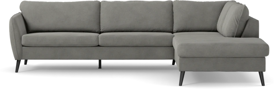 County - 2,5-sits soffa med divan höger - Grå