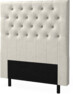 Delux Pikerad XL - Sänggavel, 90-210 cm - Beige