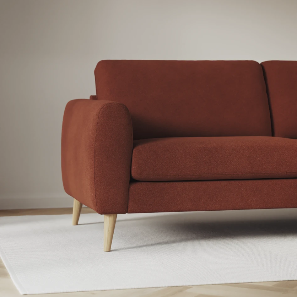 Bridge - 3-sits soffa svängd - Orange