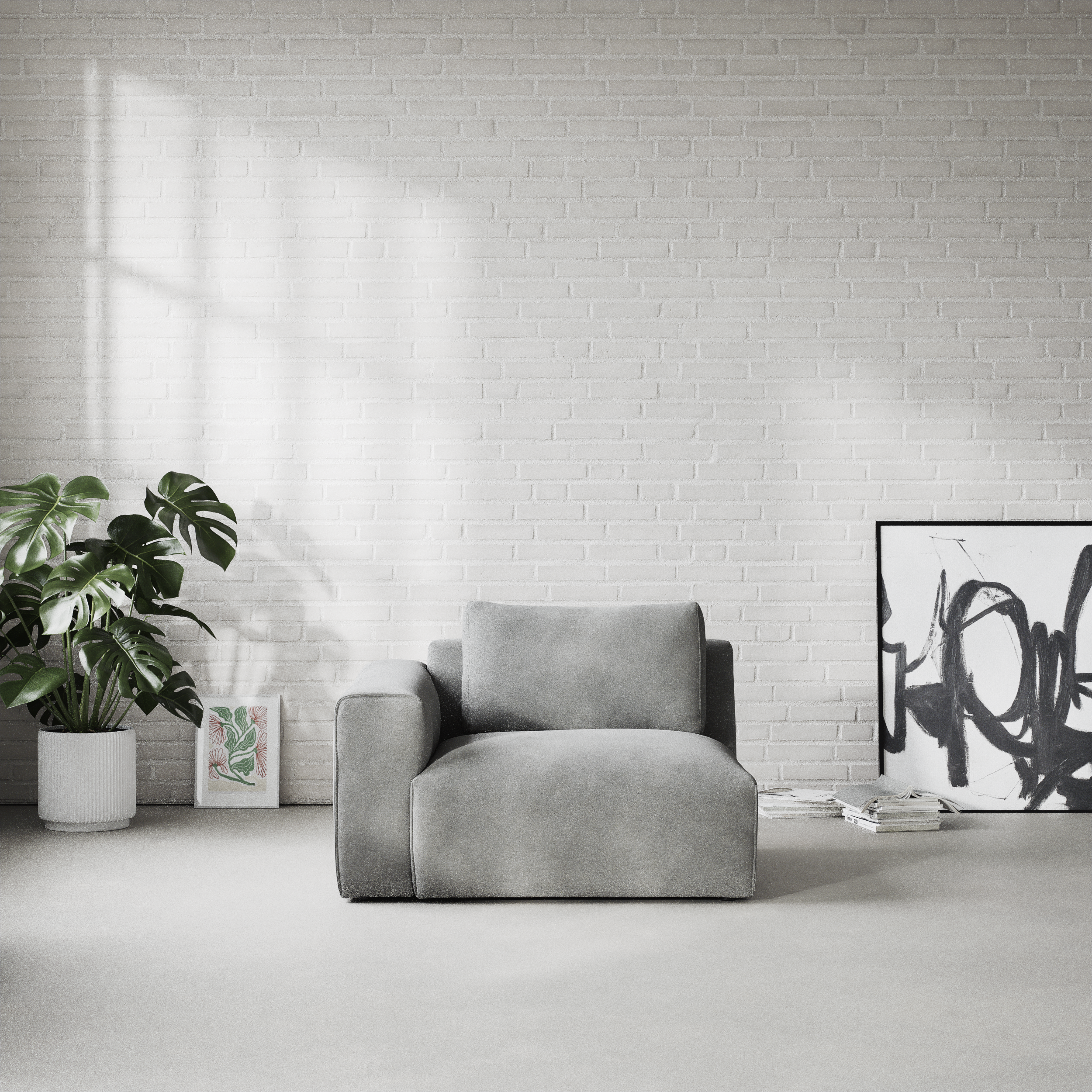 Free, 1,5-sits med armstöd vänster