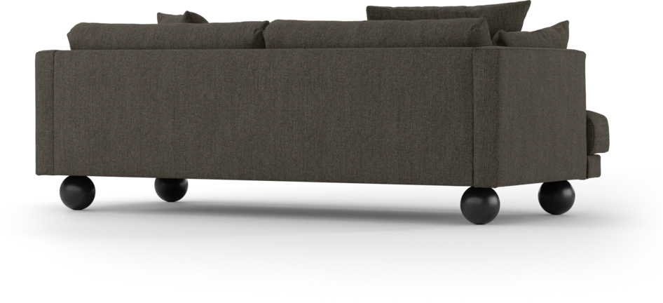 Harper - 3-sits soffa, hel dyna - Brun