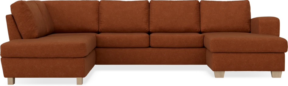 Friday - 3-sits soffa med divan vänster och schäslong höger - Orange