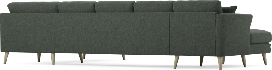 Eden - 3-sits soffa med schäslong vänster och divan höger - Grön