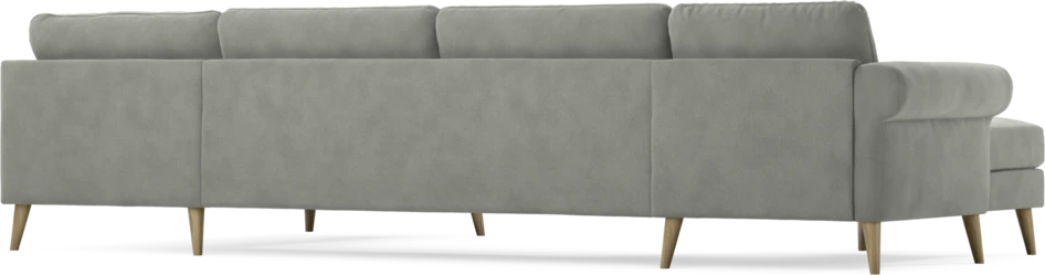 Bridge - 3-sits soffa med schäslong vänster och divan höger - Grå
