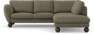 Madison - 2-sits soffa med divan höger - Brun