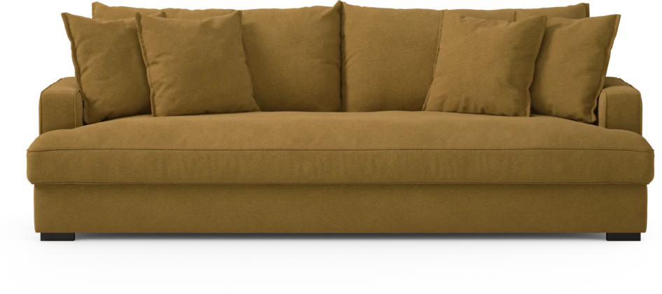 Mila - 4-sits soffa, hel dyna - Gul