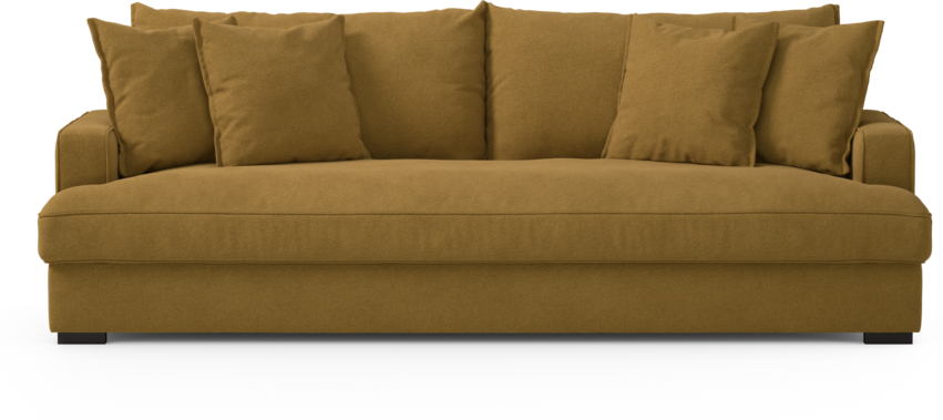 Mila - 4-sits soffa, hel dyna - Gul