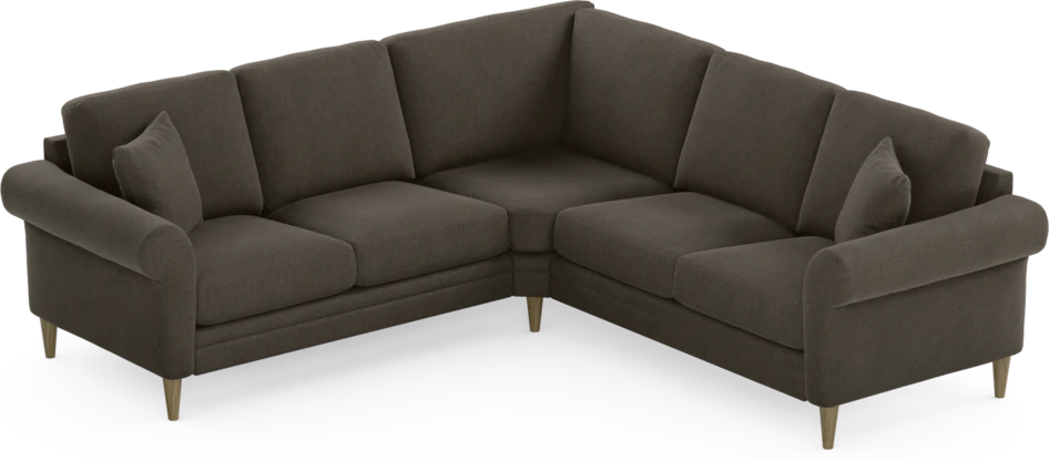 Eden - Hörnsoffa, 2+2-sits - Brun