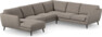 Madison Lux - Hörnsoffa med schäslong vänster - Beige