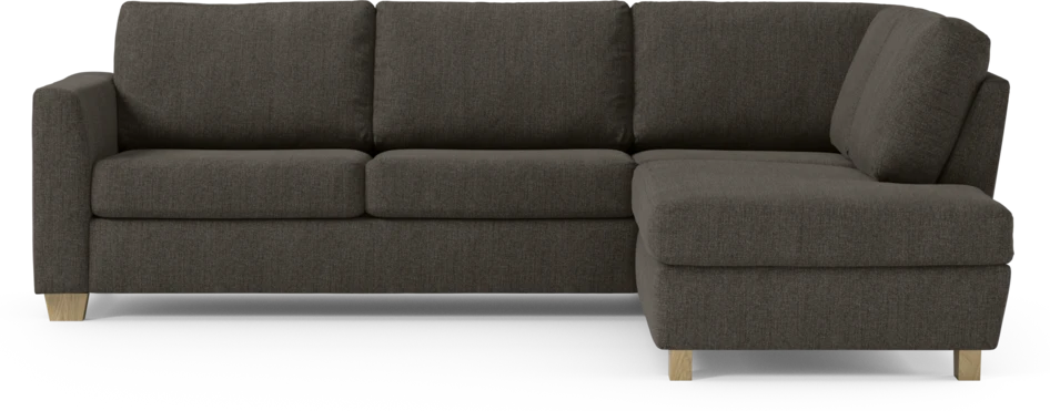 Friday - 2,5-sits soffa med divan höger - Brun