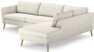 County - 2,5-sits soffa med divan höger - Vit