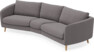 Madison - 3-sits soffa svängd, 90 cm - Grå