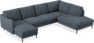 Madison Lux - 2-sits soffa med schäslong vänster och divan höger - Vit