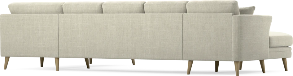 Eden - 3-sits soffa med schäslong vänster och divan höger - Beige