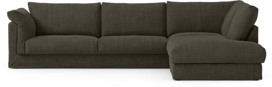 Cherrie Klädsel - Klädsel till 3-sits soffa med divan höger - Brun