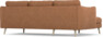 Madison Lux - 2-sits soffa med schäslong vänster - Orange