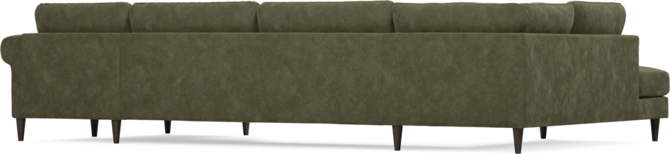 Bridge - 3-sits soffa med divan vänster och schäslong höger - Grön