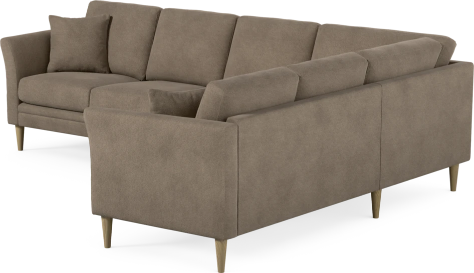 Eden - Hörnsoffa, 3+2-sits - Brun