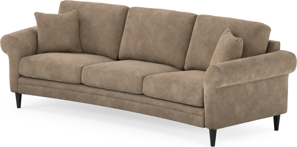 Eden - 3-sits soffa svängd - Beige