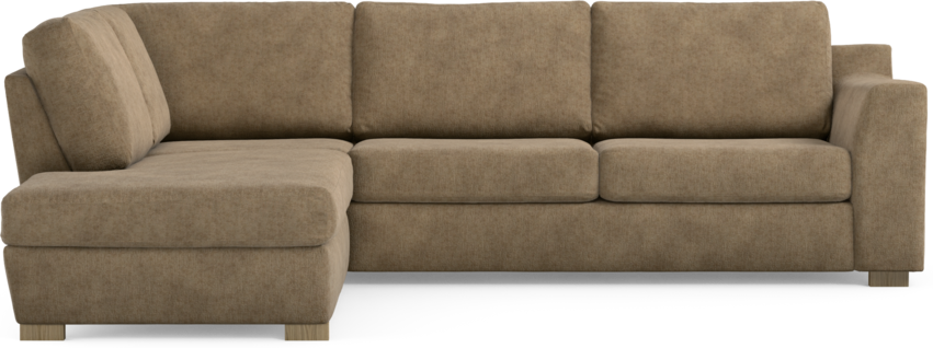 Friday - 2,5-sits soffa med divan vänster - Brun