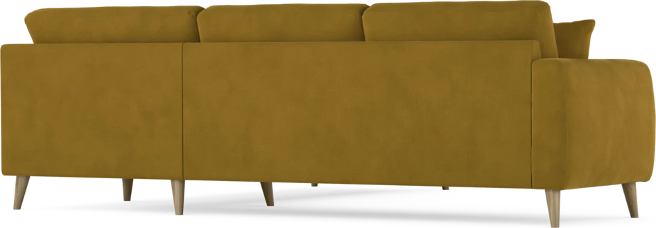 Eden - Hörnsoffa, 2,5+2,5-sits - Gul