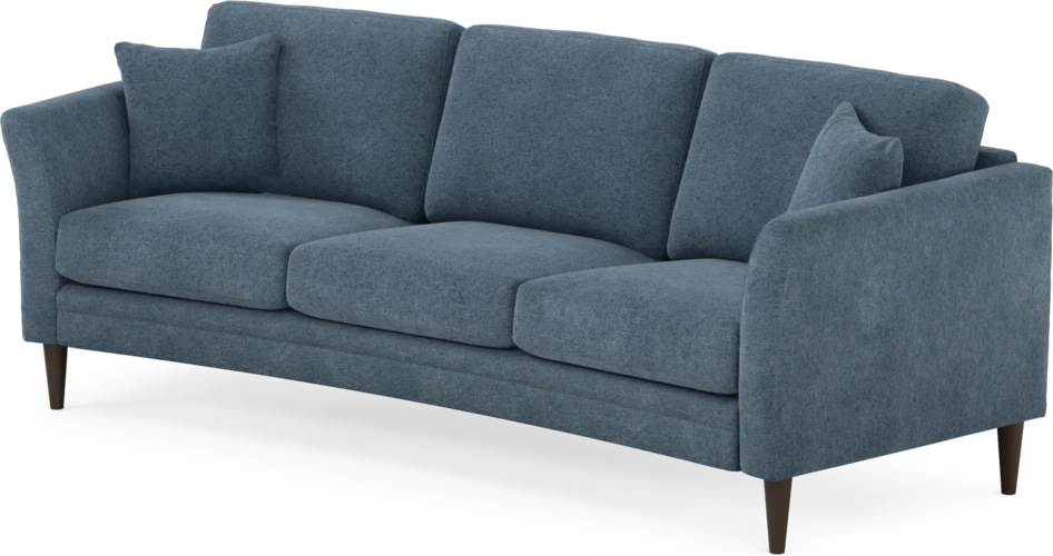 Eden - 3-sits soffa svängd - Blå