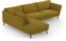 Madison - 3-sits soffa med divan vänster - Gul