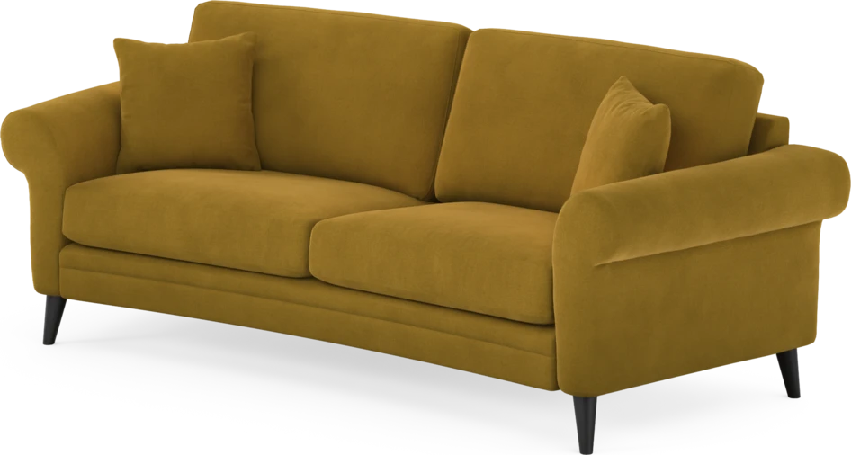 Eden - 2,5-sits soffa svängd - Gul