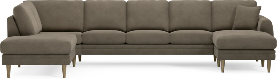 Eden - 3-sits soffa med divan vänster och schäslong höger - Beige